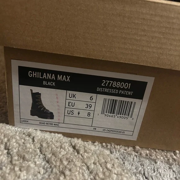 Dr. Martens Black Boots with Yellow Laces - Picture 3 of 3